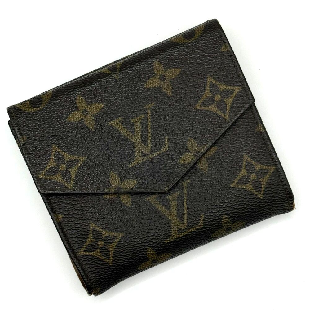 Louis Vuitton Vintage Monogram Élise Envelope Flap Compact Wallet Authentic